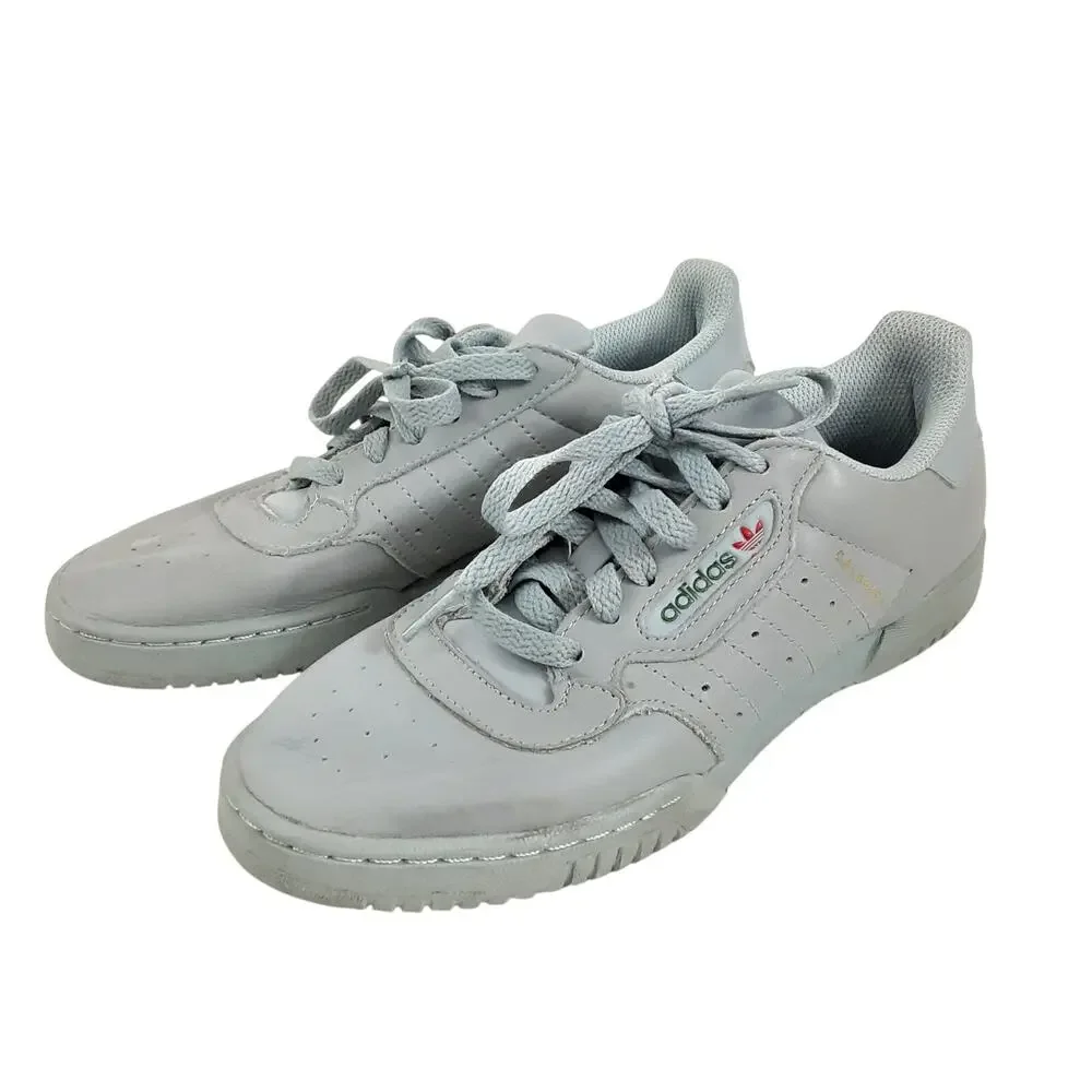 Adidas Yeezy Powerphase Calabasas Leather Sneakers Purple Gray Mens 5 Athleisure